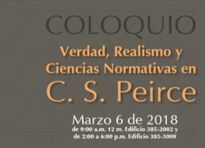 Coloquio Verdad, Realismo y Ciencias Normativas en C.S. Peirce.