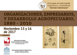 III Jornadas de Historiograf&iacute;a Econ&oacute;mica y Empresarial "Germ&aacute;n Colmenares"