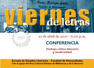 Viernes de Letras con Fernando Cruz Kronfly