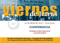 Viernes de Letras con Fernando Cruz Kronfly