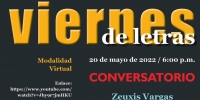 Viernes de Letras con Zeuxis Vargas