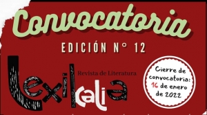CONVOCATORIA DE LA REVISTA ESTUDIANTIL LEXIKALIA, N&Uacute;MERO 12