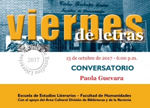 Viernes de Letras Paola Guevara