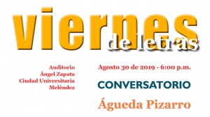 &Aacute;gueda Pizarro, en Viernes de Letras, Univalle
