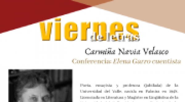 Viernes de Letras con Carmi&ntilde;a Navia Velasco