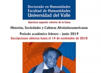 Conferencias: Apertura segunda cohorte  L&iacute;nea Historias, Sociedades y Culturas Afrolatinoamericanas