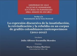 La rebeld&iacute;a en un corpus de grafitis colombianos contempor&aacute;neos