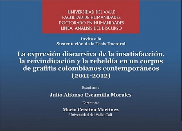 La rebeld&iacute;a en un corpus de grafitis colombianos contempor&aacute;neos