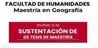 Sustentaci&oacute;n Maestr&iacute;a en Geograf&iacute;a