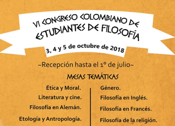 VI Congreso Colombiano de Estudiantes de Filosof&iacute;a