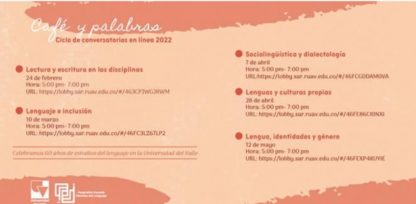 Conversatorios en L&iacute;nea Caf&eacute; &amp; Palabras