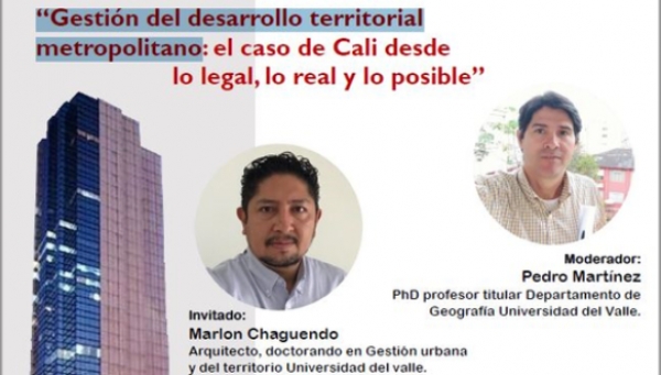 Conferencia Gesti&oacute;n del Desarrollo Territorial Metropolitano