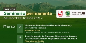 SEMINARIO PERMANENTE DEL GRUPO TERRITORIOS 2022-1