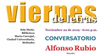 Viernes de Letras con Alfonso Rubio