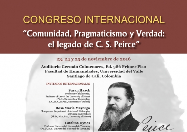 Congreso internacional "Comunidad, Pragmaticismo y Verdad