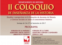 II Coloquio de Ense&ntilde;anza de la Historia.