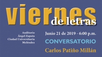 Viernes de Letras con Carlos Pati&ntilde;o Mill&aacute;n