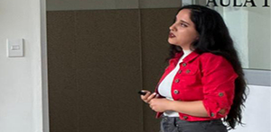 Estudiante se presenta en el Tercer Foro Internacional H&iacute;brido sobre Investigaci&oacute;n, Aprendizaje y Ense&ntilde;anza de Lenguas Propias y Adicionales