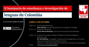 II Seminario de ense&ntilde;anza e investigaci&oacute;n de lenguas de Colombia