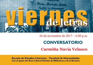 Viernes de Letras con Carmi&ntilde;a Navia